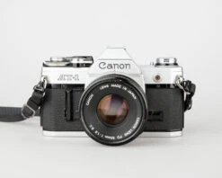 Canon® Canon AT-1 35mm SLR With Canon FD 50mm F1.8 Lens(Canon At 1 35mm Slr With Canon Fd 50mm F1 8 Lens)