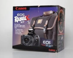 Canon® Canon EOS Rebel XS 35mm Film SLR Kit W/ EF 35-80mm Lens + Camera Bag + Box(Canon Eos Rebel Xs 35mm Film Slr Kit W Ef 35 80mm Lens Camera Bag Box) -Vintage Camera Store Canon eso rebel XS kit 20250414