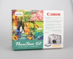 Canon® Canon Powershot G2 Digicam W/ 4 MP CCD Sensor; Includes 256MB CF Card + 2 Batteries W/ Charger + Original Box, Manuals & Accessories(Canon Powershot G2 Digicam W 4 Mp Ccd Sensor Includes 256mb Cf Card 2 Batteries W Charger Original Box Manuals Accessories) -Vintage Camera Store Canon powershot G2 4mp CCD digicam 20240305 768