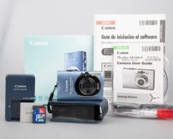 Canon® Canon Powershot SD1100 IS Digital Elph 8MP CCD Digicam W/ 2GB SD Card + Batteries + Charger + Original Box + Case(Canon Powershot Sd110 Is Digital Elph 8mp Ccd Digicam W 2gb Sd Card Batteries Charger Original Box Case)