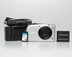 Canon® Canon Powershot A2200 HD 14.1MP CCD Digicam W/ 8GB SD Card + Battery + Charger (serial 403064048146)(Canon Powershot A2200 Hd 14 1mp Ccd Digicam W 8gb Sd Card Battery Charger Serial 403064048146)