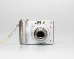 Canon® Canon Powershot A530 5MP CCD Sensor Digicam W/ 2GB SD (uses AA Batteries; Serial 2452104955)(Canon Powershot A530 5mp Ccd Sensor Digicam W 2gb Sd Uses Aa Batteries Serial 2452104955 Copy) -Vintage Camera Store canon powershot a530 5mp ccd digicam serial 2452104955 20250324 6
