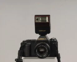 Canon® Canon T50 35mm Film SLR Camera W/50mm F1.8 Lens + Speedlite Flash (serial 2047177)(Canon T50 35mm Film Slr Camera W 50mm F1 8 Lens Speedlite Flash Serial 2047177) -Vintage Camera Store canont50 june2020 20210610 621
