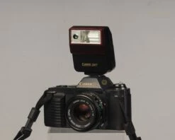 Canon® Canon T50 35mm Film SLR Camera W/50mm F1.8 Lens + Speedlite Flash (serial 2047177)(Canon T50 35mm Film Slr Camera W 50mm F1 8 Lens Speedlite Flash Serial 2047177) -Vintage Camera Store canont50 june2020 20210610 625