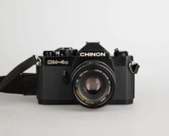 Chinon CM-4s 35mm Film SLR Camera W/ 50mm F1.9 Lens + Ever-ready Case (serial 359792)(Chinon Cm 4s 35mm Film Slr Camera W 50mm F1 9 Lens Ever Ready Case Serial 359792)