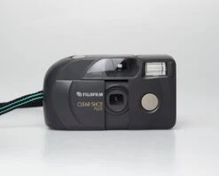 Fujifilm Clear Shot Plus 35mm Film Camera (w/ Black And Turquoise Strap)(Fujifilm Clear Shot Plus 35mm Film Camera W Black And Turquoise Strap)