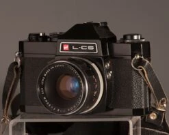 GAF L-CS 35mm Film SLR(Gaf L Cs 35mm Film Slr With Auto Soligor 50mm F1 8 Lens Uses M42 Mount Lenses Aka Pentax Screw Mount Film Tested)