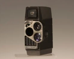 Bell And Howell Electronic Eye 393 8mm Movie Camera(Bell And Howell Electronic Eye 393 8mm Movie Camera W 3 Lens Turret Tested Working)