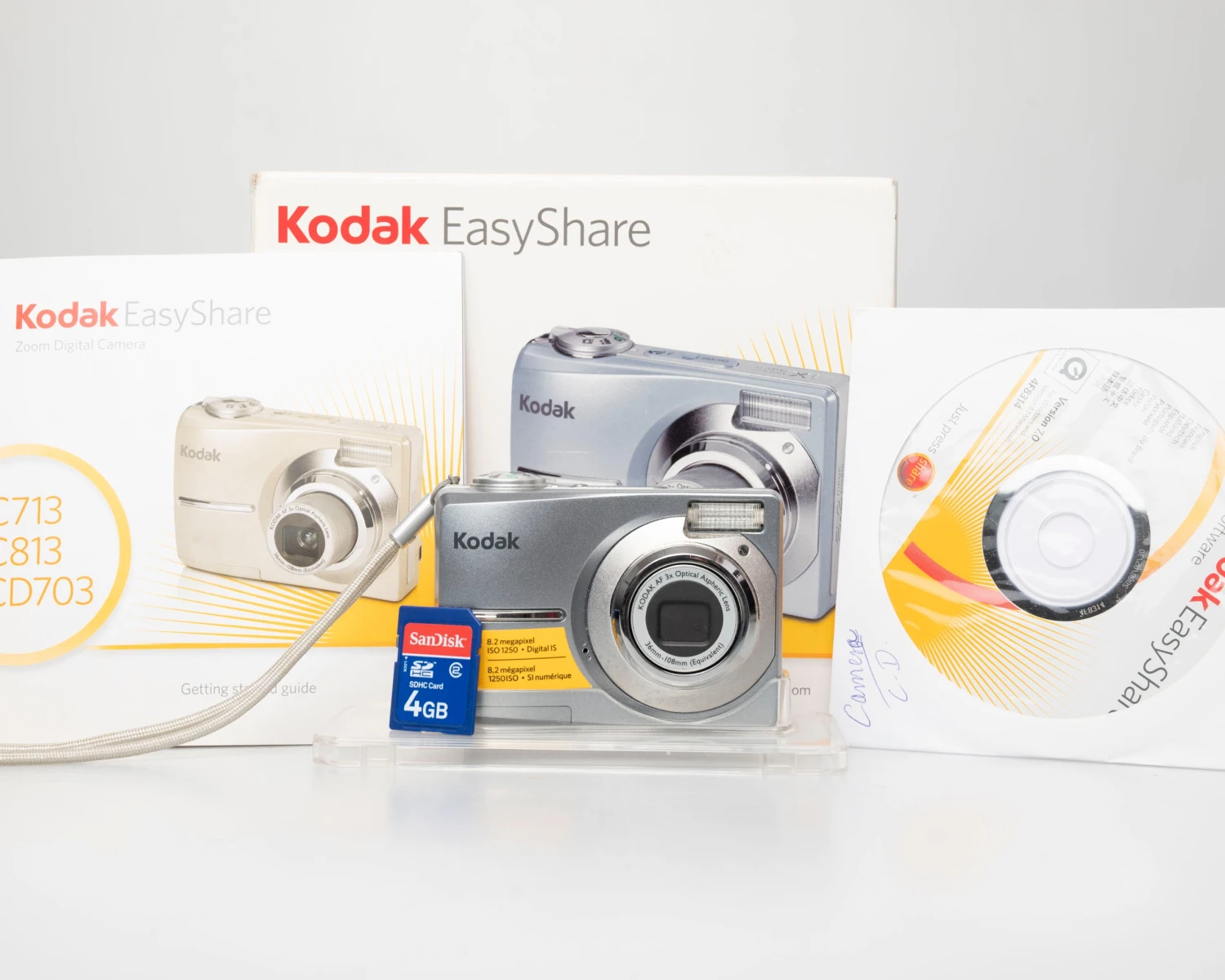 Kodak EasyShare C813 8.2 MP Digicam W/ Original Box + Manual + 4GB SD Card (serial KCGHRB2711936)(Kodak Easyshare C813 8 2 Mp Digicam W Original Box Manual 4gb Sd Card Serial Kcghrb2711936) 1 Kodak EasyShare C813 8.2 MP Digicam W/ Original Box + Manual + 4GB SD Card (serial KCGHRB2711936)(Kodak Easyshare C813 8 2 Mp Digicam W Original Box Manual 4gb Sd Card Serial Kcghrb2711936)