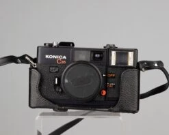 Konica C35 EF 35mm Film Camera W/original Ever-ready Case (serial 232840)(Konica C35 Ef 35mm Film Camera W Original Ever Ready Case Serial 232840) 17 Konica C35 EF 35mm Film Camera W/original Ever-ready Case (serial 232840)(Konica C35 Ef 35mm Film Camera W Original Ever Ready Case Serial 232840) -Vintage Camera Store konica C35EF serial 232840 20220511929
