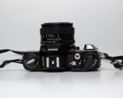 Konica TC-X 35mm Film SLR W/ Hexanon AR 50mm F1.8 Lens + Manual (serial 268882)(Konica Tc X 35mm Film Slr W Hexanon Ar 50mm F1 8 Lens Serial 268882) -Vintage Camera Store konica TC X 35mm film SLR camera serial 268882 20250809 4