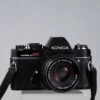 Konica Autoreflex TC 35mm Film SLR W/Hexanon AR 50mm F1.8 Lens *no Flash Trigger; Otherwise Works Well*(Konica Autoreflex Tc 35mm Film Slr W Hexanon Ar 50mm F1 8 Lens No Flash Trigger Otherwise Working)