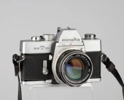 Minolta SRT 101 35mm SLR W/MC Rokkor PF 55mm F1.7 Lens + Ever-ready Case (serial 2496174)(Minolta Srt 101 35mm Slr W Mc Rokkor Pf 55mm F1 7 Lens Ever Ready Case Serial 2496174)