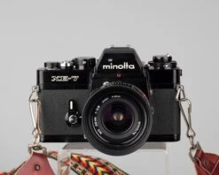 Minolta XE-7 35mm SLR (serial 1199607) W/ Minolta MD 28mm F2.8 Lens(Minolta Xe 7 35mm Slr Serial 1199607 W Minolta Md 28mm F2 8 Lens) -Vintage Camera Store minolta XE7 serial 1199607 202206011197