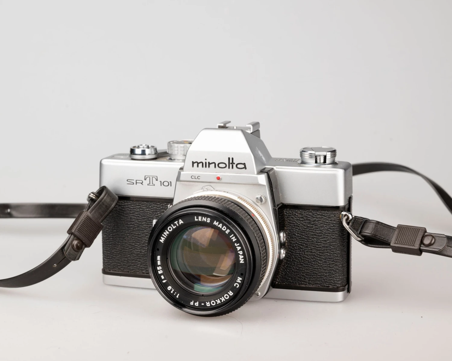 Minolta SRT 101 35mm SLR W/MC Rokkor PF 55mm F1.9 Lens + Ever-ready Case (serial 1983336)(Minolta Srt 101 35mm Slr W Mc Rokkor Pf 55mm F1 9 Lens Ever Ready Case Serial 1983336) - Image 6