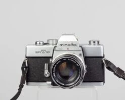 Minolta SRT 101 35mm SLR W/MC Rokkor PF 55mm F1.7 Lens + Ever-ready Case(Minolta Srt 101 35mm Slr W Mc Rokkor Pf 55mm F1 7 Lens Ever Ready Case)