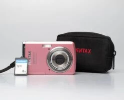 Pentax Optio E60 Pink 10 Megapixel Digicam W/ 8GB SD Card + Case (serial 1168371)(Pentax Optio E60 Pink 10 Megapixel Digicam W 8gb Sd Card Case Serial 1168371)