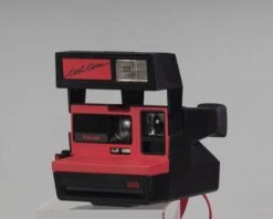 Red Polaroid 600 Cool Cam Instant Camera With Case(Red Polaroid 600 Cool Cam Instant Camera With Case) -Vintage Camera Store polaroid Cool cam red withcase 20210706 863