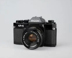 Ricoh XR-5 35mm SLR + XR Rikenon 50mm 1:2 Lens (serial 50344819)(Ricoh Xr 5 35mm Slr Xr Rikenon 50mm 1 2 Lens Serial 50344819) -Vintage Camera Store ricoh KR 5 35mm SLR serial D5E45858 202212182885