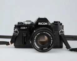Ricoh XR-7 35mm SLR + XR Rikenon 50mm 1:2 Lens + Ever-ready Case(Ricoh Xr 7 35mm Slr Xr Rikenon 50mm 1 2 Lens Ever Ready Case)