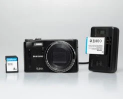 Samsung WB550 12MP Digicam W/ 8GB SD Card + Battery + Charger (serial A2CCC90SB01804F)(Samsung Wb550 12mp Digicam W 8gb Sd Card Battery Charger Serial A2ccc90sb01804f)