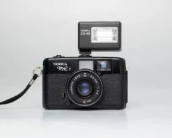 Yashica ME-1 35mm Viewfinder Camera W/ CS-10 Flash (serial 059277) | Film🎞tested(Yashica Me 1 35mm Viewfinder Camera W Flash Serial 059277)